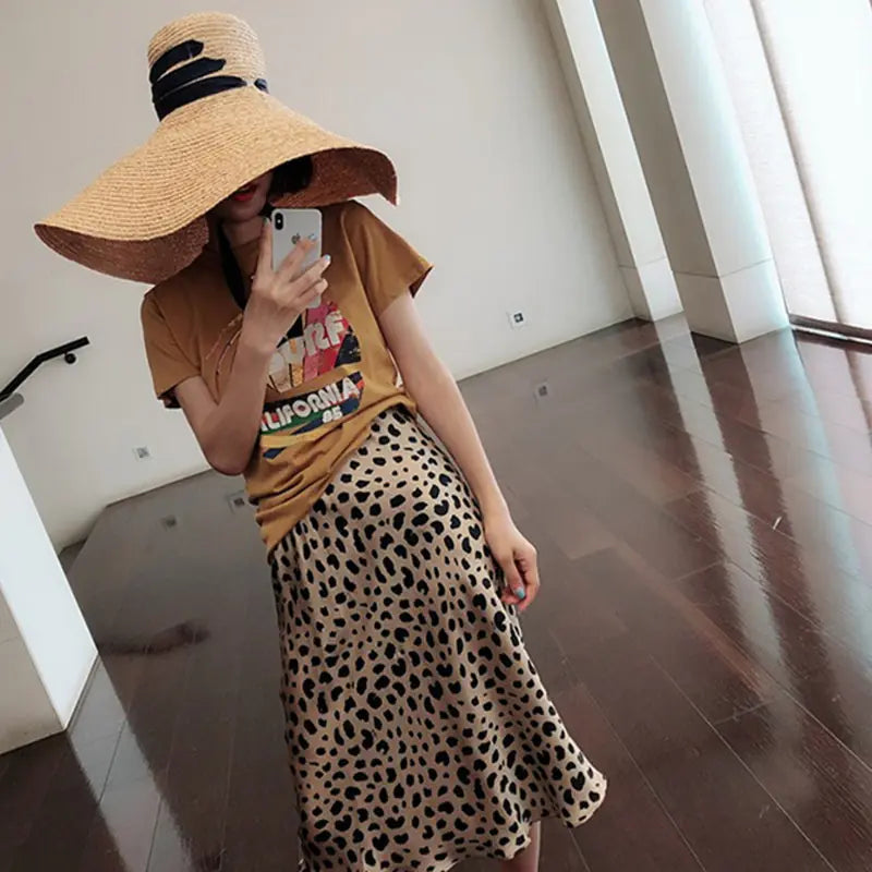 Leopard Print Skirt, Mermaid Skirt, A-Line Skirt