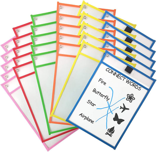 4Pcs/Set Transparent Dry-erase Sleeve